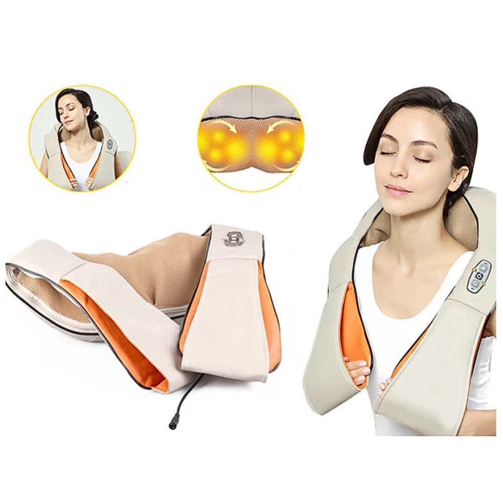Универсален масажор за врат и гръб с функция за нагряване